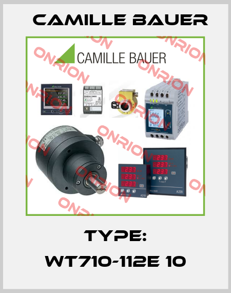 Type: WT710-112E 10 Camille Bauer