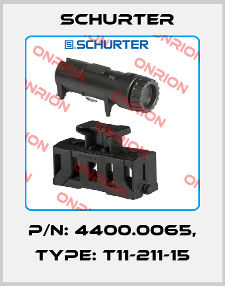 p/n: 4400.0065, Type: T11-211-15 Schurter