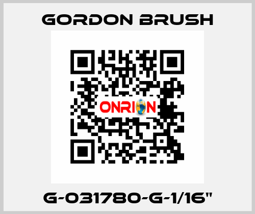 G-031780-G-1/16" Gordon Brush