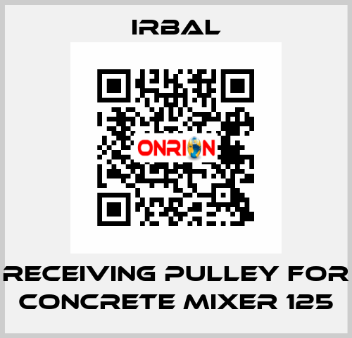 receiving pulley for Concrete mixer 125 irbal