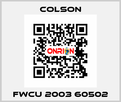 FWCU 2003 60502 Colson