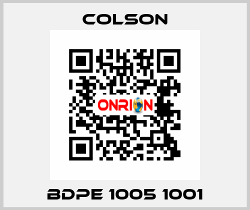 BDPE 1005 1001 Colson