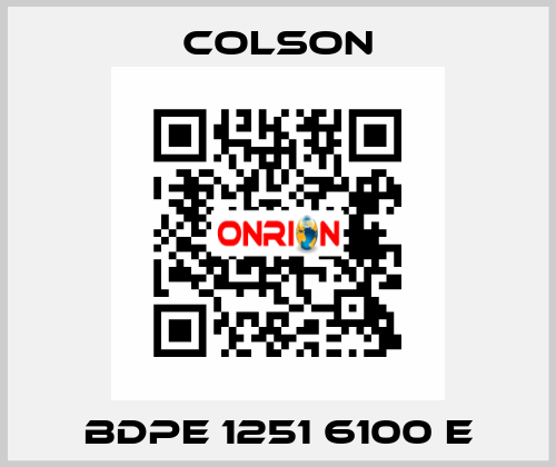 BDPE 1251 6100 E Colson