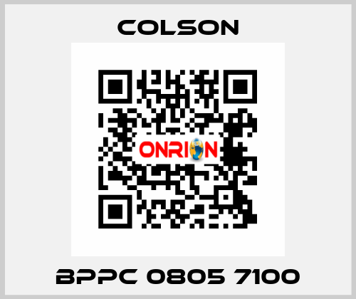 BPPC 0805 7100 Colson