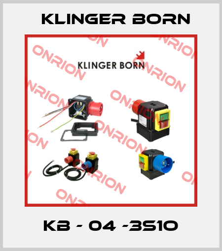 KB - 04 -3S1O Klinger Born