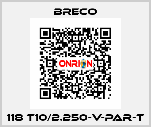 118 T10/2.250-V-PAR-T Breco