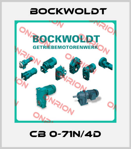 CB 0-71N/4D Bockwoldt