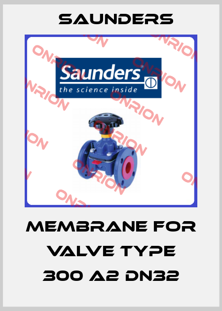 membrane for valve type 300 A2 DN32 Saunders