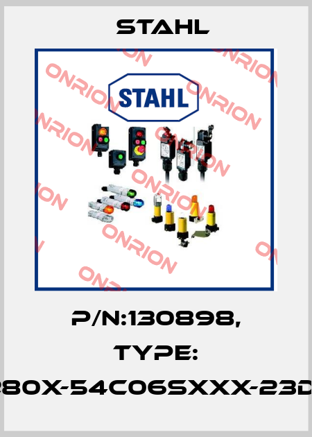 p/n:130898, Type: 8040/1280X-54C06SXXX-23D01SA05 Stahl