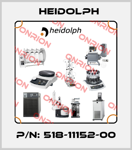 P/N: 518-11152-00 Heidolph