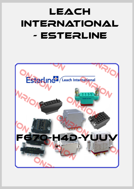 F670-H4D-YUUV Leach International - Esterline
