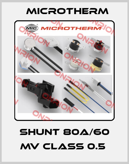 SHUNT 80A/60 MV CLASS 0.5  Microtherm