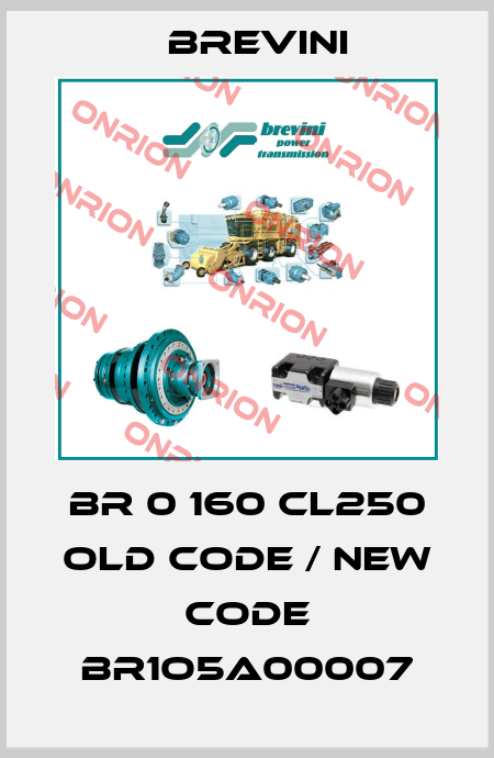 BR 0 160 CL250 old code / new code BR1O5A00007 Brevini