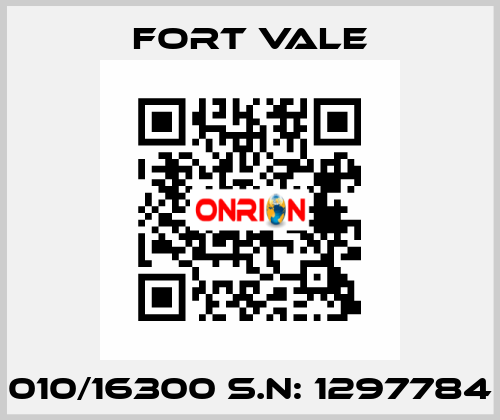 010/16300 S.N: 1297784 Fort Vale