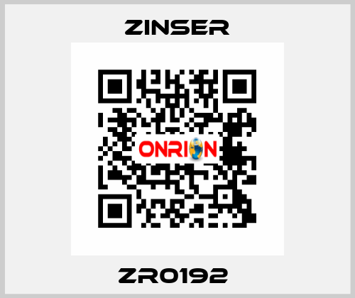ZR0192  Zinser