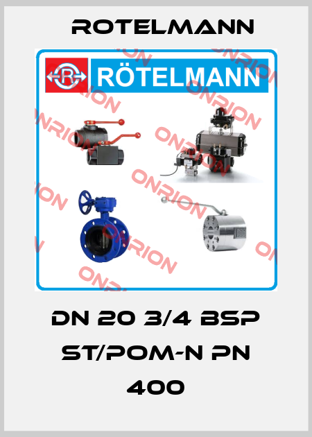 DN 20 3/4 BSP ST/POM-N PN 400 Rotelmann