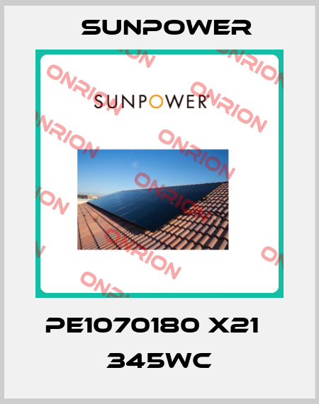 PE1070180 X21‐ 345Wc Sunpower
