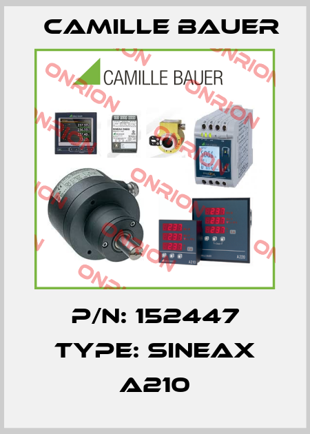P/N: 152447 Type: SINEAX A210 Camille Bauer
