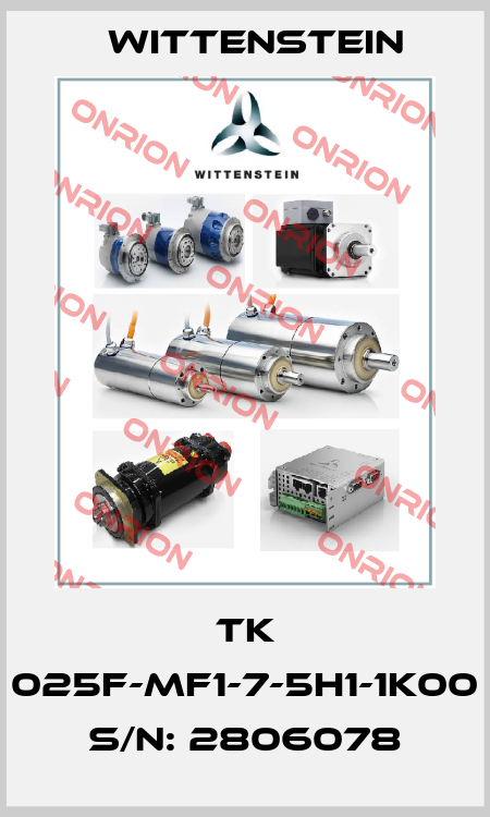 TK 025F-MF1-7-5H1-1K00 S/N: 2806078 Wittenstein
