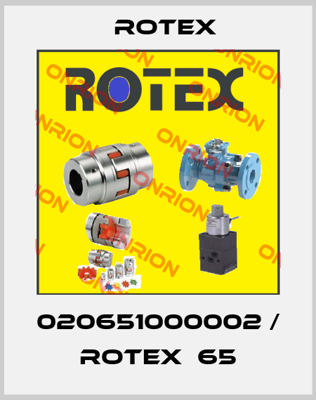 020651000002 / ROTEX  65 Rotex