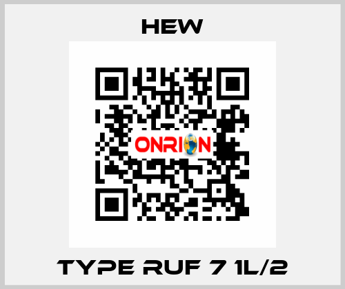 TYPE RUF 7 1L/2 HEW