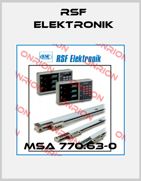 MSA 770.63-0 Rsf Elektronik