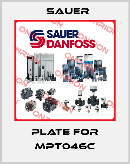 plate for MPT046C Sauer