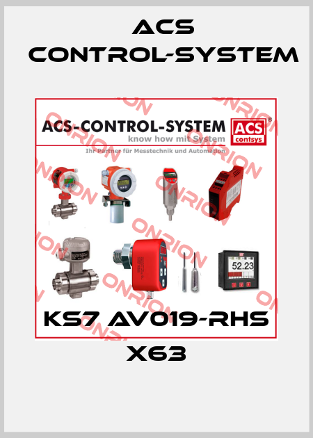KS7 AV019-RHS X63 Acs Control-System