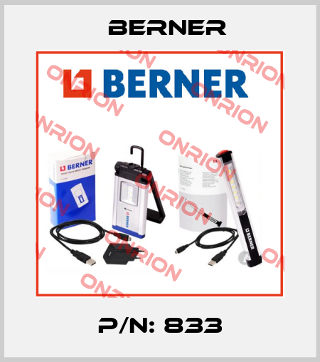 P/N: 833 Berner