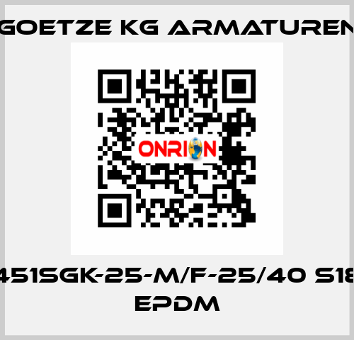 451sGK-25-m/f-25/40 S18 EPDM Goetze KG Armaturen