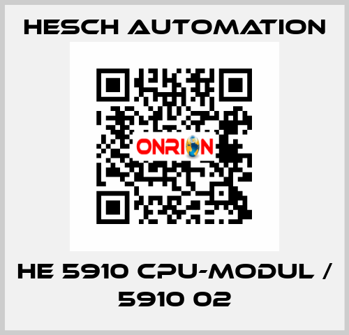 HE 5910 CPU-Modul / 5910 02 Hesch Automation