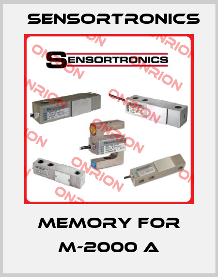 Memory for M-2000 A Sensortronics