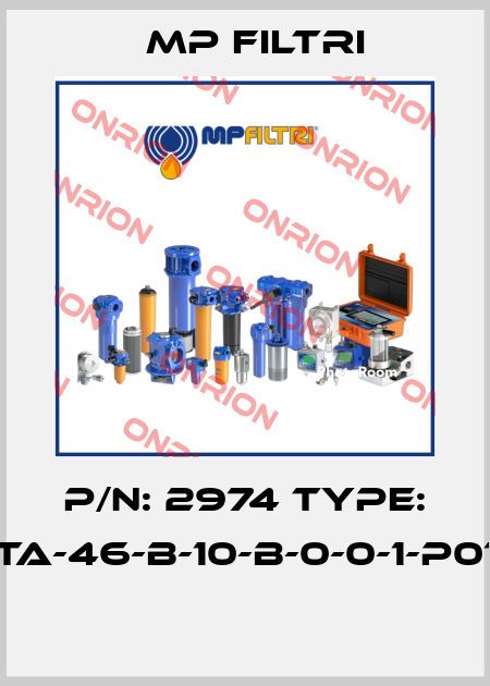 P/N: 2974 Type: TA-46-B-10-B-0-0-1-P01  MP Filtri
