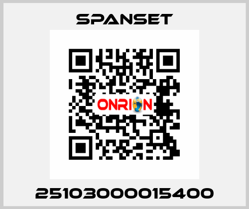25103000015400 SpanSet