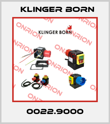 0022.9000 Klinger Born