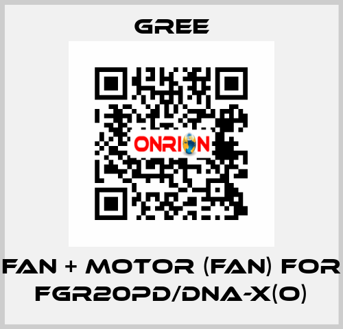 Fan + motor (fan) for FGR20Pd/DNa-X(O) Gree