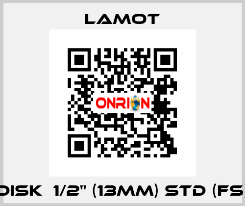Disk  1/2" (13MM) STD (FS) Lamot