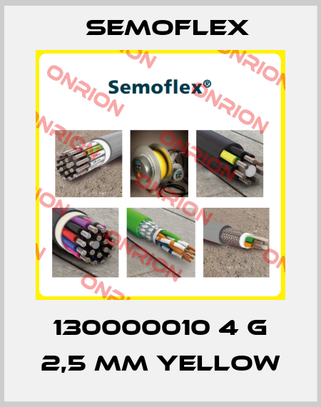130000010 4 G 2,5 mm yellow Semoflex