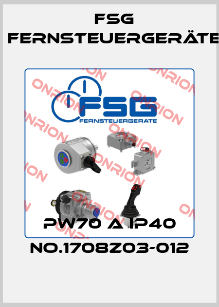 PW70 A IP40 No.1708Z03-012 FSG Fernsteuergeräte