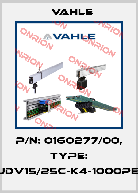 P/n: 0160277/00, Type: DT-UDV15/25C-K4-1000PE-AA Vahle
