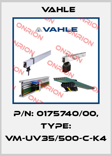P/n: 0175740/00, Type: VM-UV35/500-C-K4 Vahle