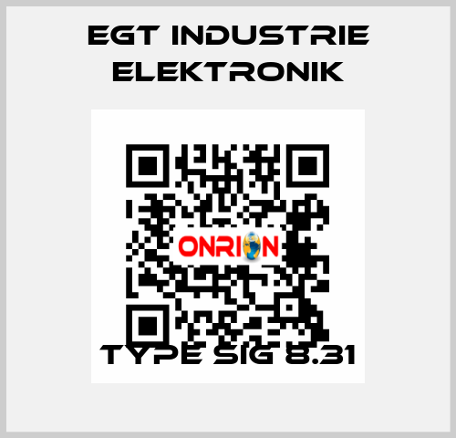Type SIG 8.31 EGT Industrie elektronik