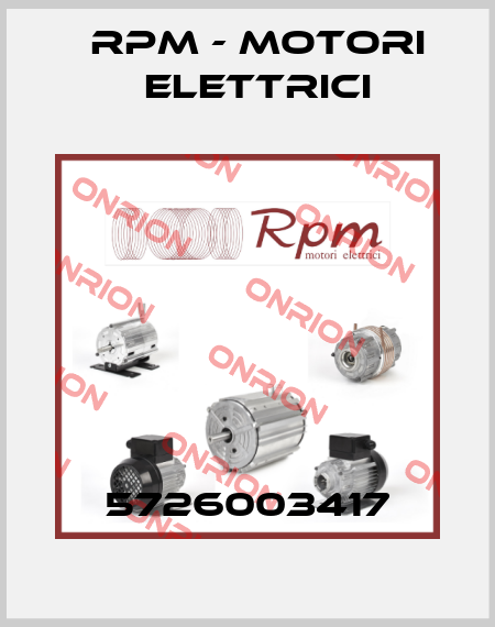 5726003417 RPM - Motori elettrici