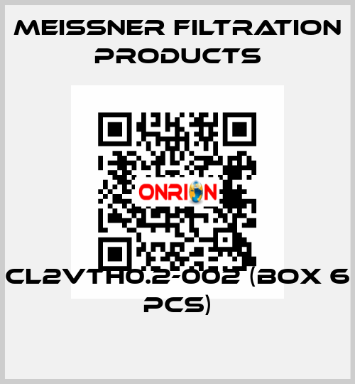 CL2VTH0.2-002 (Box 6 pcs) Meissner Filtration Products
