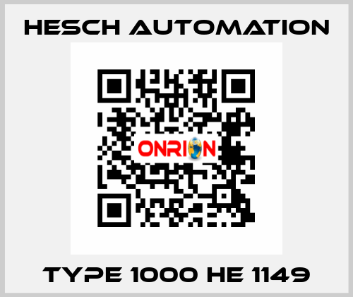 TYPE 1000 HE 1149 Hesch Automation