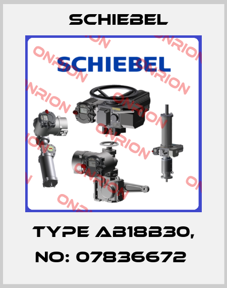 Type AB18B30, NO: 07836672  Schiebel