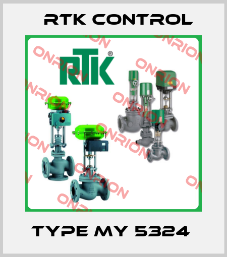 TYPE MY 5324  Rtk Control