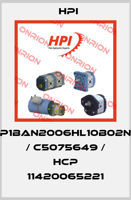 P1BAN2006HL10B02N / C5075649 / HCP 11420065221 HPI