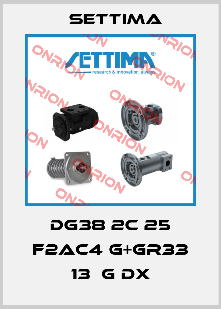 DG38 2C 25 F2AC4 G+GR33 13  G DX Settima