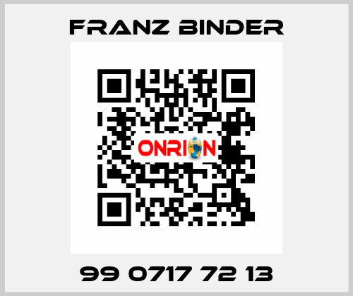 99 0717 72 13 FRANZ BINDER